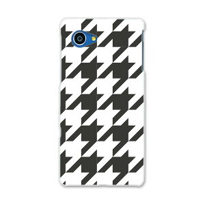 SHV38 AQUOS SERIE mini セリエ ミニ shv38 au エーユー スマホ カバー スマホケース スマホカバー PC ハードケース 千鳥柄 白 黒 チェック・ボーダー 003998
