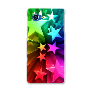 SHV38 AQUOS SERIE mini セリエ ミニ shv38 au エーユー スマホ カバー スマホケース スマホカバー PC ハードケース 星 スター レインボー ラグジュアリー 006745