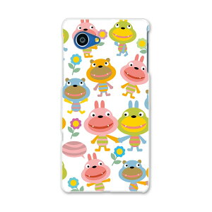 SHV38 AQUOS SERIE mini セリエ ミニ shv38 au エーユー スマホ カバー スマホケース スマホカバー PC ハードケース うさぎ 花 キャラクター イラスト アニマル 007651