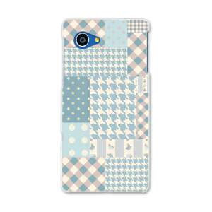SHV38 AQUOS SERIE mini セリエ ミニ shv38 au エーユー スマホ カバー スマホケース スマホカバー PC ハードケース 模様 チェック 水色 水玉 チェック・ボーダー 008635