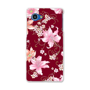 SHV38 AQUOS SERIE mini セリエ ミニ shv38 au エーユー スマホ カバー スマホケース スマホカバー PC ハードケース 花 フラワー 赤 レッド ピンク  フラワー 008640
