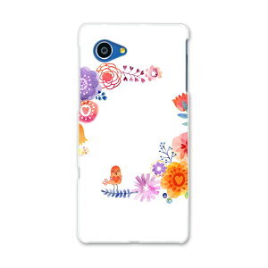SHV38 AQUOS SERIE mini セリエ ミニ shv38 au エーユー スマホ カバー スマホケース スマホカバー PC ハードケース フラワー 鳥 カラフル 009647