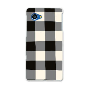 SHV38 AQUOS SERIE mini セリエ ミニ shv38 au エーユー スマホ カバー スマホケース スマホカバー PC ハードケース チェック 白 黒 010719