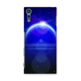 SO-01J Xperia XZ エクスペリア　XZ so01j docomo ドコモ スマホ カバー スマホケース スマホカバー PC ハードケース 宇宙　青　シンプル クール 002218