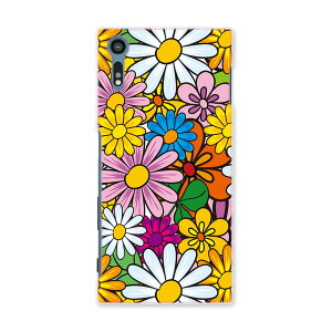 SO-01J Xperia XZ エクスペリア XZ so01j docomo ドコモ スマホ カバー スマホケース スマホカバー PC ハードケース 花 フラワー カラフル フラワー 003987