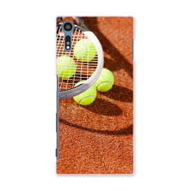 SOV34 Xperia XZ エクスペリア XZ au エーユー スマホ カバー スマホケース ハード pc ケース ハードケース テニス 写真 スポーツ 004764