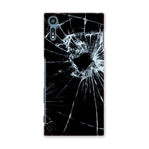 SOV34 Xperia XZ エクスペリア XZ au エーユー スマホ カバー スマホケース ハード pc ケース ハードケース ひび割れ ヒビ ガラス 写真・風景 005889