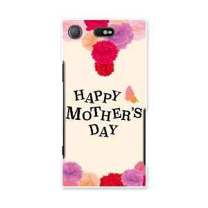 SO-02K XPERIA XZ1 Compact エクスペリア so02k docomo ドコモ スマホ カバー ケース スマホケース スマホカバー PC ハードケース 015308 母の日 バラ 花 母 カーネーション