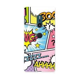 SOV37 Xperia XZ2 エクスペリア エックスゼットツー au エーユー スマホ カバー スマホケース スマホカバー PC ハードケース 007346 マンガ 漫画 カラフル 文字