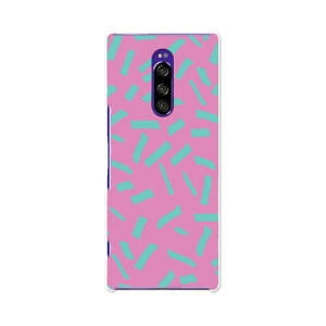 SOV40 Xperia 1 エクスペリア ワン au エーユー sov40 スマホ カバー ケース スマホケース スマホカバー TPU ソフトケース 011167 派手 ピンク 緑