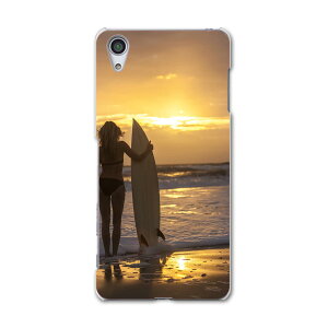SOV33 Xperia X Performance エクスペリア X パフォーマンス au エーユー スマホ カバー スマホケース ハード pc ケース ハードケース 写真 海 夕日 人物 写真・風景 006520