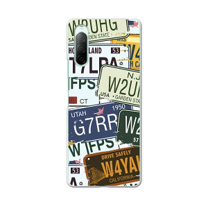 Xperia 10 II SO-41A 専用ハードケース sov43 so41a 共通対応 スマホカバー カバー ケース pc ハード ケース 000171 プレート 英字 看板