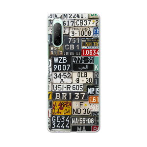 Xperia 10 II SOV43 専用ハードケース sov43 so41a 共通対応 スマホカバー カバー ケース pc ハード ケース 008545 ナンバー プレート カラフル 写真