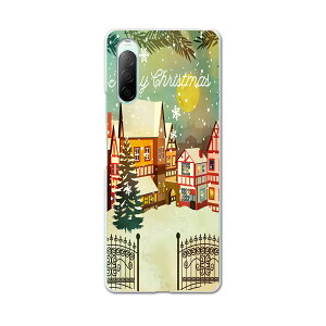 Xperia 10 II SO-41A 専用ハードケース sov43 so41a 共通対応 スマホカバー カバー ケース pc ハード ケース 014124 クリスマス 雪 結晶