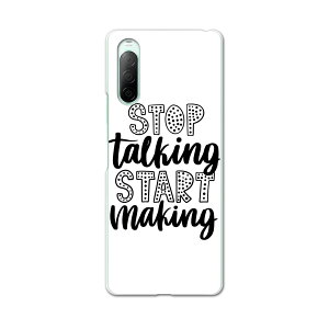 Xperia 10 II SO-41A 専用ハードケース sov43 so41a 共通対応 スマホカバー カバー ケース pc ハード ケース 016489 英語 モノクロ 英文