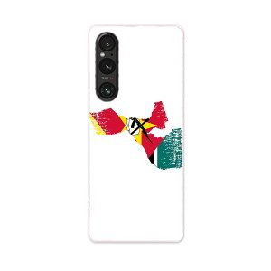 Xperia 1 V SO-51D SOG10 XQ-DQ44 専用 ケース 共通対応 so51d igcase スマホカバー カバー ケース pc ハードケース 018894 国旗 mozambique モザンビーク