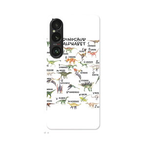 Xperia 1 VI �p �n�[�h�P�[�X SO-51E / SOG13 / A401SO ���ʑΉ� �n�[�h �P�[�X so51e �Ή� �P�[�X �J�o�[ 019805 dinosaur alphabet �A���t�@�x�b�g ����