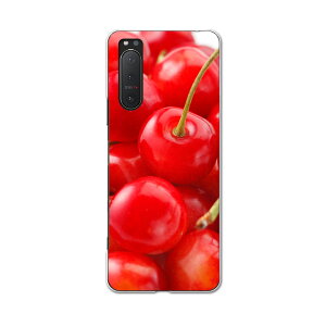 Xperia 5 II SO-52A 専用ハードケース igcase ドコモ docomo スマホカバー カバー ケース pc ハードケース 001597 写真・風景 さくらんぼ 果実