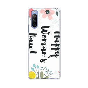 SOG04 SONY Xperia 10 III エクスペリア ソニー SONY au エーユー スマホ カバー ケース スマホケース スマホカバー PC ハードケース 015494 母の日 カーネーション バラ プレゼント