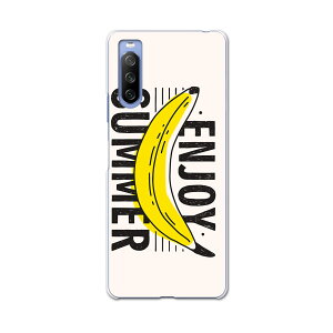 SO-52B Xperia 10 III 用 ハードケース 016124 バナナ 果実 英語