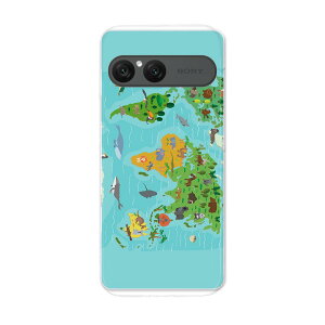 Xperia 10 VII �p �X�}�z�J�o�[ SO-52F / SOG16 / XQ-FE44 ���ʑΉ� so52f �P�[�X �J�o�[ �n�[�h�P�[�X 015958 ���E�n�}�@wordmap ����