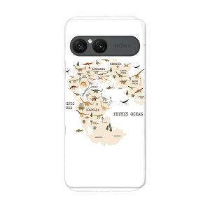 Xperia 10 VII �p �X�}�z�J�o�[ SO-52F / SOG16 / XQ-FE44 ���ʑΉ� so52f �P�[�X �J�o�[ �n�[�h�P�[�X 019762 ���� �n�} mapdinosaur