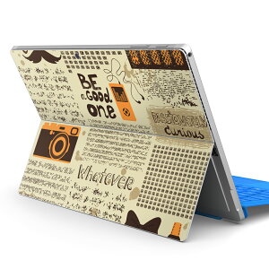 Surface Pro7 (2019) Pro6 Pro2017 pro4 用 スキンシール igsticker サーフェス ノートブック ノートパソコン カバー ケース フィルム ステッカー アクセサリー 保護 006612 英語 文字 カメラ