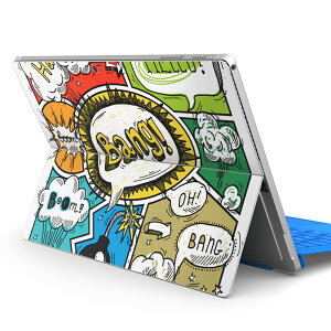 Surface Pro7 (2019) Pro6 Pro2017 pro4 用 スキンシール igsticker サーフェス ノートブック ノートパソコン カバー ケース フィルム ステッカー アクセサリー 保護 008784 漫画 マンガ イラスト