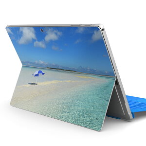 Surface Pro7 (2019) Pro6 Pro2017 pro4 用 スキンシール igsticker サーフェス ノートブック ノートパソコン カバー ケース フィルム ステッカー アクセサリー 保護 011236 海 ビーチ リゾート