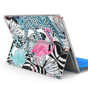 Surface Pro7 (2019) Pro6 Pro2017 pro4 用 スキンシール igsticker サーフェス ノートブック ノートパソコン カバー ケース フィルム ステッカー アクセサリー 保護 011240 動物 アニマル カラフル