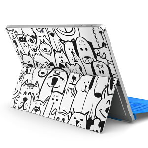 Surface Pro7 (2019) Pro6 Pro2017 pro4 用 スキンシール igsticker サーフェス ノートブック ノートパソコン カバー ケース フィルム ステッカー アクセサリー 保護 011297 犬 動物 アニマル