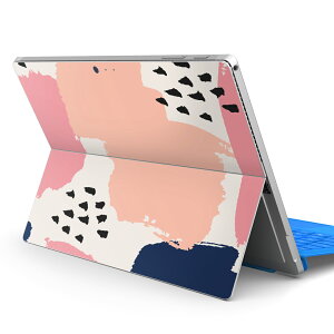 Surface Pro7 (2019) Pro6 Pro2017 pro4 用 スキンシール igsticker サーフェス ノートブック ノートパソコン カバー ケース フィルム ステッカー アクセサリー 保護 012102 らくがき パステル イラスト