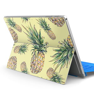 Surface Pro7 (2019) Pro6 Pro2017 pro4 用 スキンシール igsticker サーフェス ノートブック ノートパソコン カバー ケース フィルム ステッカー アクセサリー 保護 012126 パイナップル 黄色 果物