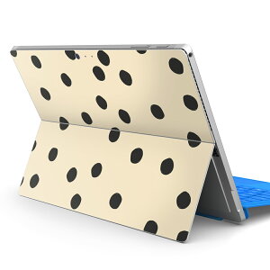 Surface Pro7 (2019) Pro6 Pro2017 pro4 用 スキンシール igsticker サーフェス ノートブック ノートパソコン カバー ケース フィルム ステッカー アクセサリー 保護 012186 ドット 水玉 シンプル