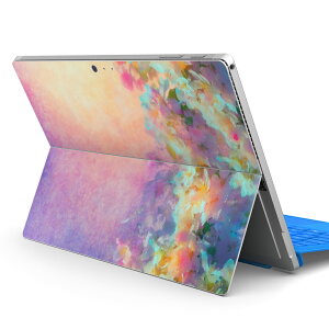 Surface Pro7 (2019) Pro6 Pro2017 pro4 用 スキンシール igsticker サーフェス ノートブック ノートパソコン カバー ケース フィルム ステッカー アクセサリー 保護 012220 花 絵画 景色