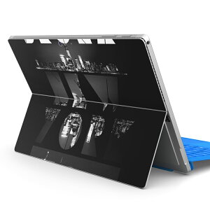 Surface Pro7 (2019) Pro6 Pro2017 pro4 用 スキンシール igsticker サーフェス ノートブック ノートパソコン カバー ケース フィルム ステッカー アクセサリー 保護 012381 ニューヨーク おしゃれ 白黒