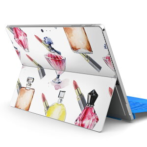 Surface Pro7 (2019) Pro6 Pro2017 pro4 用 スキンシール igsticker サーフェス ノートブック ノートパソコン カバー ケース フィルム ステッカー アクセサリー 保護 012540 香水 リップ おしゃれ