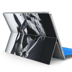 Surface Pro7 (2019) Pro6 Pro2017 pro4 用 スキンシール igsticker サーフェス ノートブック ノートパソコン カバー ケース フィルム ステッカー アクセサリー 保護 012817 女性  写真
