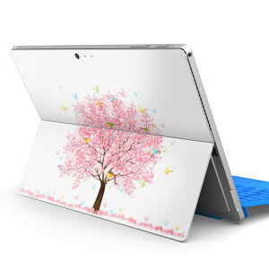 Surface Pro7 (2019) Pro6 Pro2017 pro4 用 スキンシール igsticker サーフェス ノートブック ノートパソコン カバー ケース フィルム ステッカー アクセサリー 保護 012897 桜 花 春 春