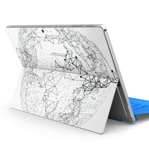 Surface Pro7 (2019) Pro6 Pro2017 pro4 用 スキンシール igsticker サーフェス ノートブック ノートパソコン カバー ケース フィルム ステッカー アクセサリー 保護 012959 丸 地球 モノトーン