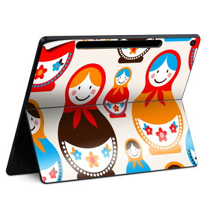 Surface Pro 12 インチ (2025) 用 スキンシール 全面スキンシール フル SurfacePro12 用 背面 底 ステッカー 保護シール 高品質再剥離性シート キャラクター かわいい 023396 女性 顔 人物 003448 キャラ