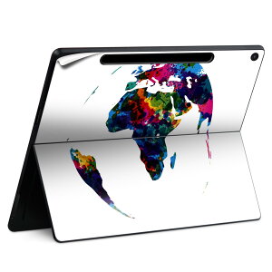 Surface Pro 12 インチ (2025) 用 スキンシール 全面スキンシール フル SurfacePro12 用 背面 底 ステッカー 保護シール 高品質再剥離性シート キャラクター かわいい 023396 女性 顔 人物 003634 地球