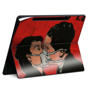 Surface Pro 12 インチ (2025) 用 スキンシール 全面スキンシール フル SurfacePro12 用 背面 底 ステッカー 保護シール 高品質再剥離性シート キャラクター かわいい 023396 女性 顔 人物 023172 人物