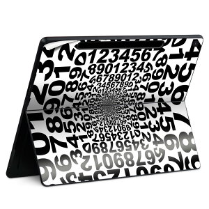 Surface Pro 12 インチ (2025) 用 スキンシール 全面スキンシール フル SurfacePro12 用 背面 底 ステッカー 保護シール 高品質再剥離性シート キャラクター かわいい 023396 女性 顔 人物 026103 数字