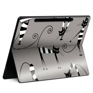 Surface Pro 12 インチ (2025) 用 スキンシール 全面スキンシール フル SurfacePro12 用 背面 底 ステッカー 保護シール 高品質再剥離性シート キャラクター かわいい 023396 女性 顔 人物 004732 猫 イ