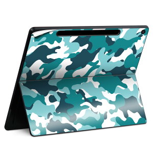 Surface Pro 12 インチ (2025) 用 スキンシール 全面スキンシール フル SurfacePro12 用 背面 底 ステッカー 保護シール 高品質再剥離性シート キャラクター かわいい 023396 女性 顔 人物 010728 迷彩