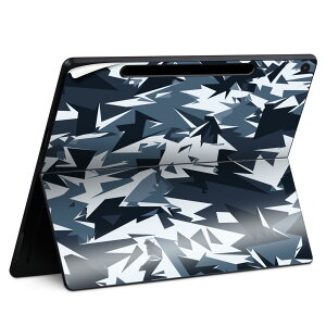 Surface Pro 12 インチ (2025) 用 スキンシール 全面スキンシール フル SurfacePro12 用 背面 底 ステッカー 保護シール 高品質再剥離性シート キャラクター かわいい 023396 女性 顔 人物 011507 迷彩