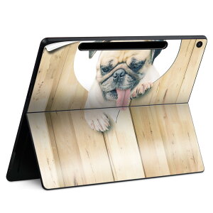 Surface Pro 12 インチ (2025) 用 スキンシール 全面スキンシール フル SurfacePro12 用 背面 底 ステッカー 保護シール 高品質再剥離性シート キャラクター かわいい 023396 女性 顔 人物 013529 犬 パ