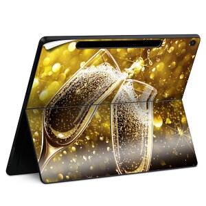 Surface Pro 12 インチ (2025) 用 スキンシール 全面スキンシール フル SurfacePro12 用 背面 底 ステッカー 保護シール 高品質再剥離性シート キャラクター かわいい 023396 女性 顔 人物 013691 キラキ