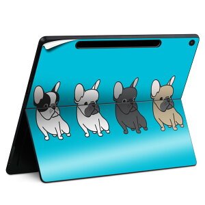 Surface Pro 12 インチ (2025) 用 スキンシール 全面スキンシール フル SurfacePro12 用 背面 底 ステッカー 保護シール 高品質再剥離性シート キャラクター かわいい 023396 女性 顔 人物 016446 犬 イ